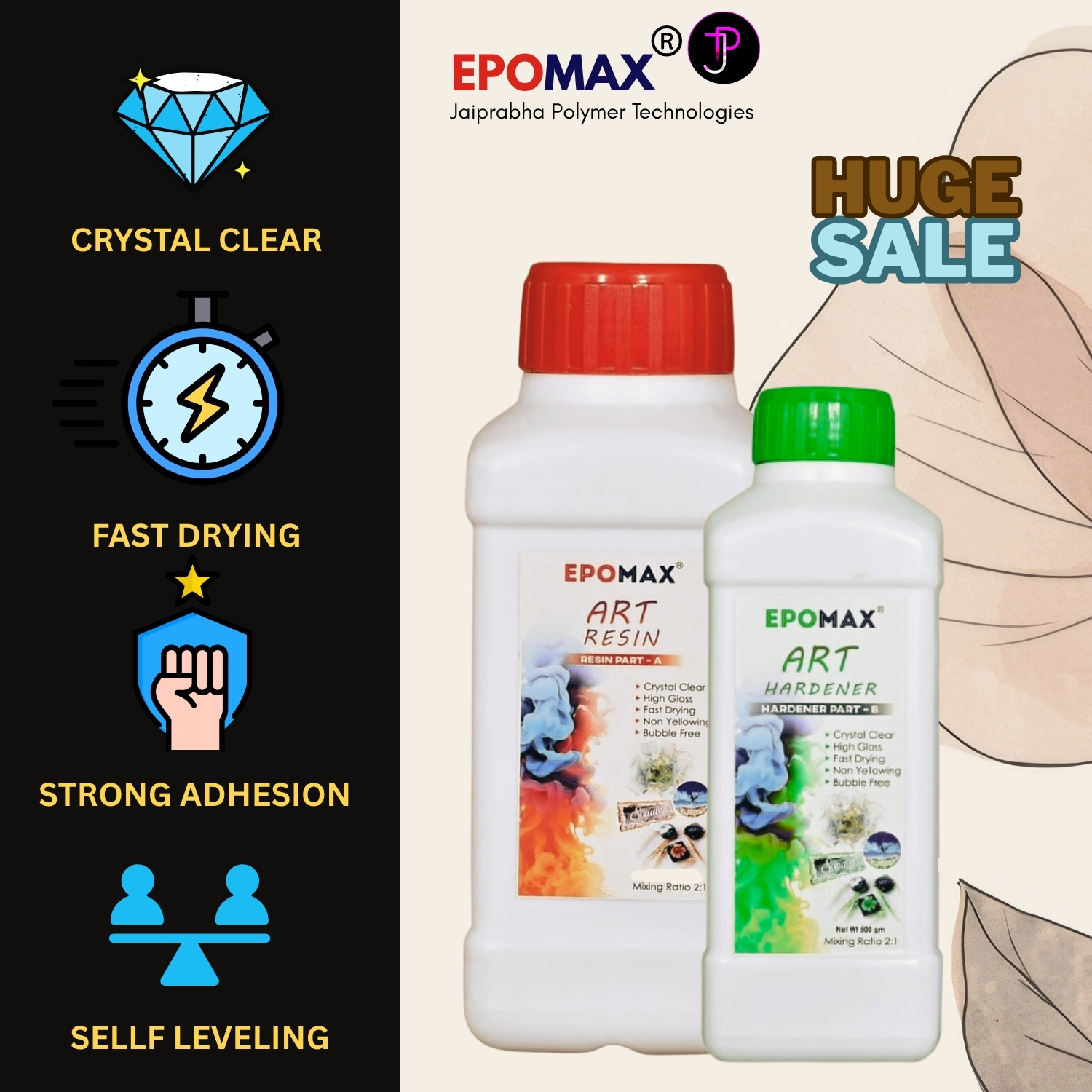 1 Epomax Art Resin 750Gm - Image 1